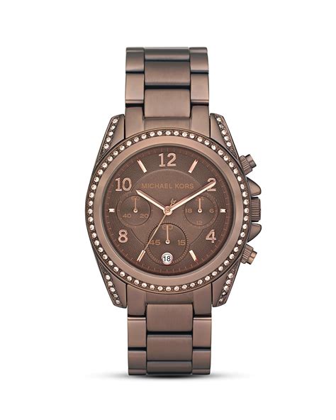 chocolate brown Michael Kors watch